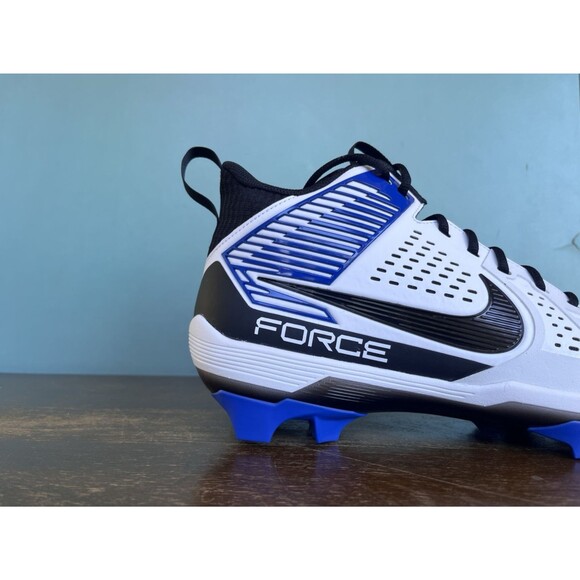 Nike Force Savage Pro 3 White/Blue Lineman Cleats Men\'s Size 13 DA5453-110 main image 7